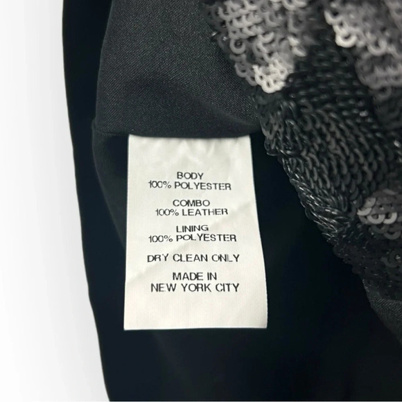 Hunter Bell Black Sequin Cap Sleeve Top  6 - Picture 6 of 6